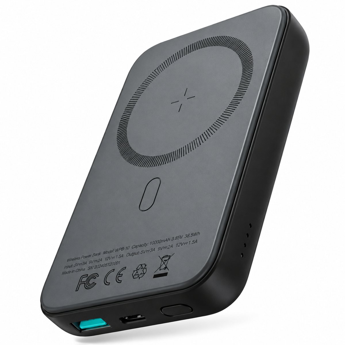 Power Bank Magnético Joyroom JR-W020 10000mAh MagSafe con Carga Inalámbrica Rápida 15W