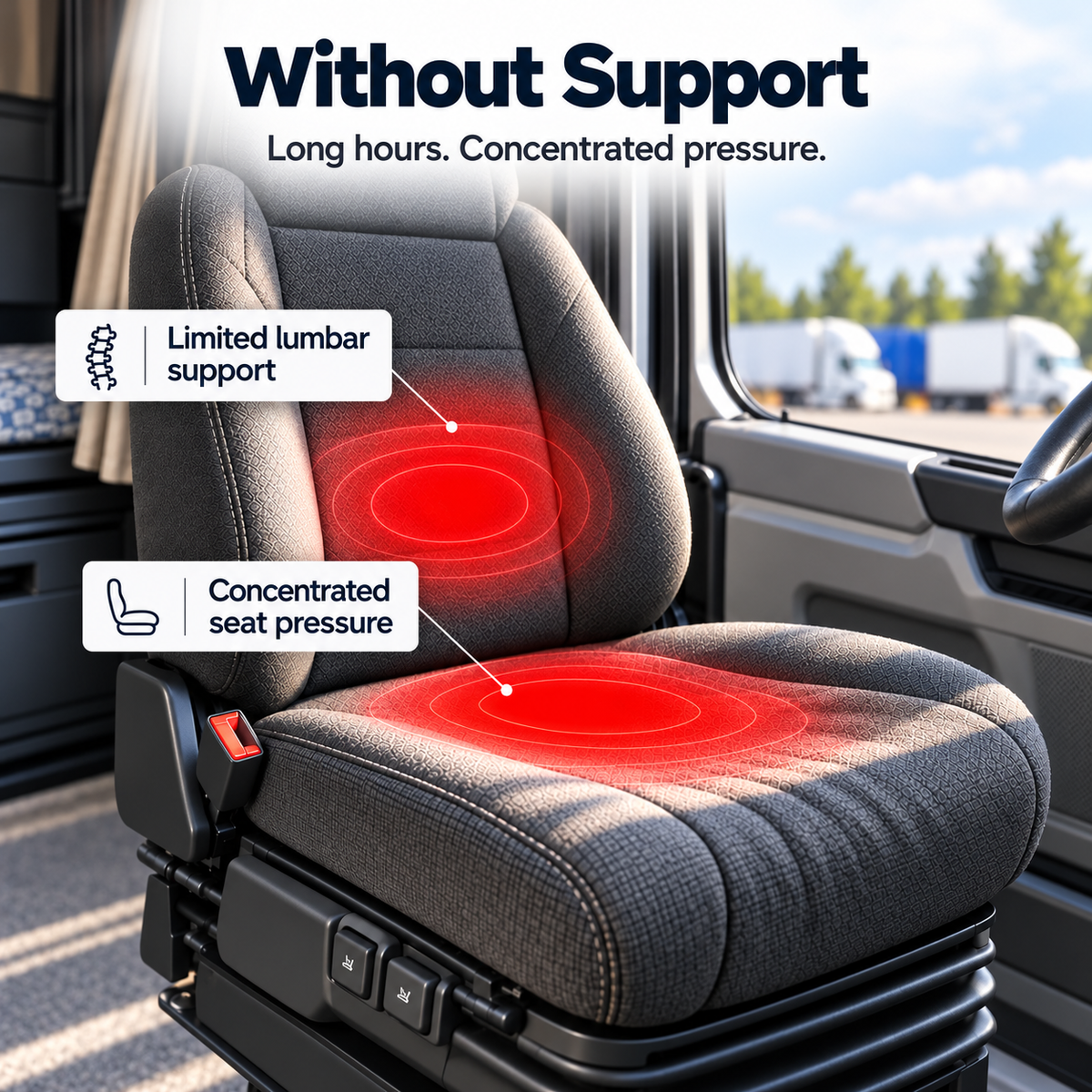 The cushion and its curved support surface